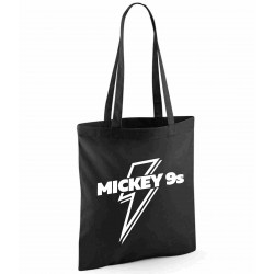 Mickey 9s Black Zap Bolt Tote Bag